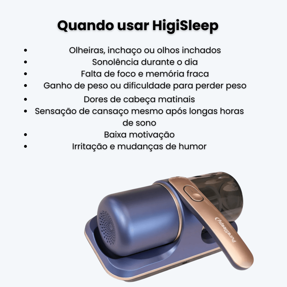 Aspirador de ácaros HigiSleep™
