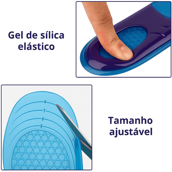 Palmilha De Gel Confortável Modelo FlexiSoft 3