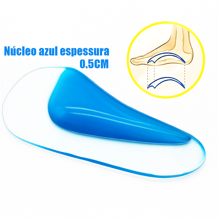Palmilha De Gel Para Arco Plantar Modelo ArchSoft 1